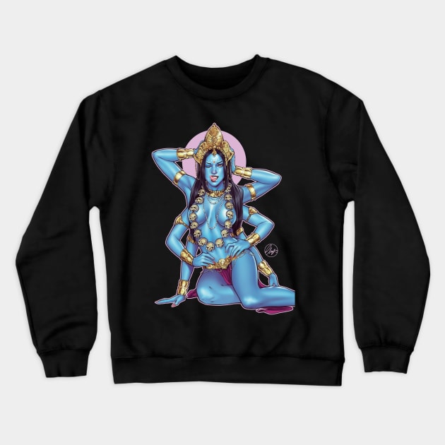 Goddess of Death Crewneck Sweatshirt by Eliaschatzoudis